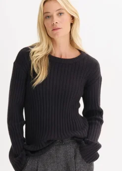 Discount Gerippter Oversize-Pullover Damen Pullover & Strickjacken|Strickmode