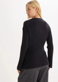 Discount Gerippter Oversize-Pullover Damen Pullover & Strickjacken|Strickmode