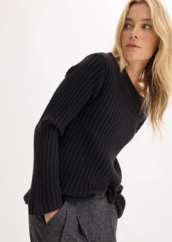 Discount Gerippter Oversize-Pullover Damen Pullover & Strickjacken|Strickmode