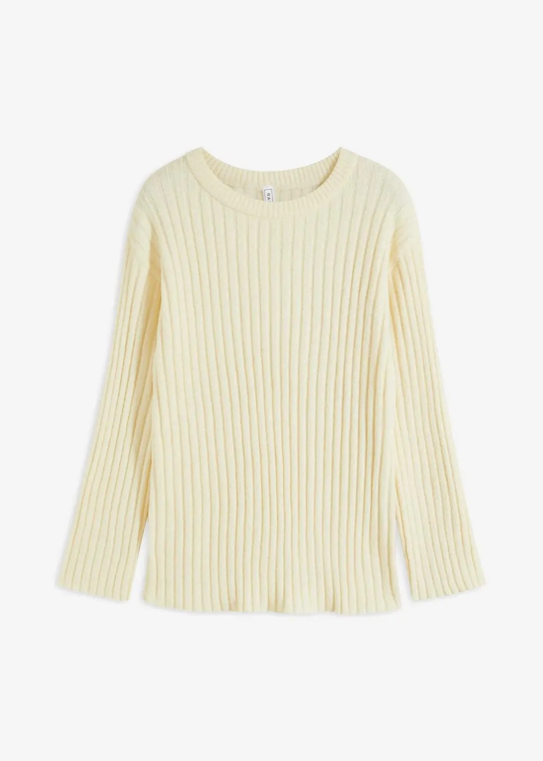 Damen bonprix Pullover & Strickjacken|Strickmode|Gerippter Oversize-Pullover