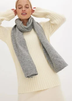 Damen bonprix Pullover & Strickjacken|Strickmode|Gerippter Oversize-Pullover
