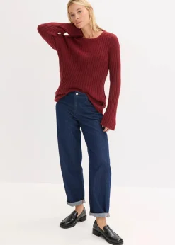 Damen bonprix Bekleidung·Umstandsmode|Bekleidung·Jeans|Gerippter Oversize-Pullover
