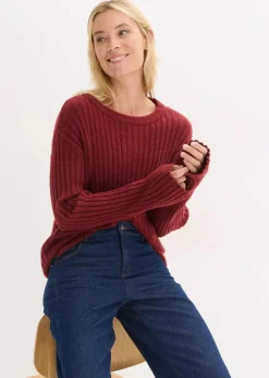 Damen bonprix Bekleidung·Umstandsmode|Bekleidung·Jeans|Gerippter Oversize-Pullover