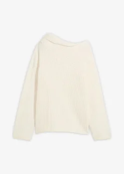 Damen bonprix Bekleidung·Umstandsmode|Strickmode|Gerippter Oversize-Pullover