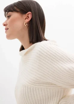 Damen bonprix Bekleidung·Umstandsmode|Strickmode|Gerippter Oversize-Pullover
