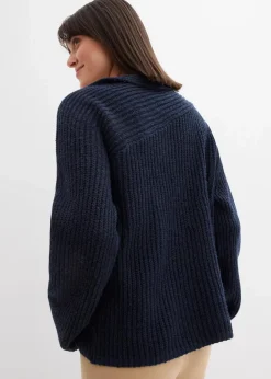 Best Gerippter Oversize-Pullover Damen Bekleidung·Umstandsmode|Strickmode