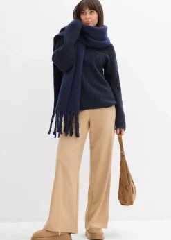 Best Gerippter Oversize-Pullover Damen Bekleidung·Umstandsmode|Strickmode