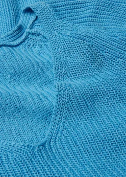 Outlet Gerippter Pullover aus reiner Baumwolle Damen Strickmode|Bekleidung·Jeans