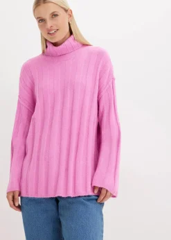 Damen bonprix Bekleidung·Umstandsmode|Strickmode|Gerippter Rollkragenpullover