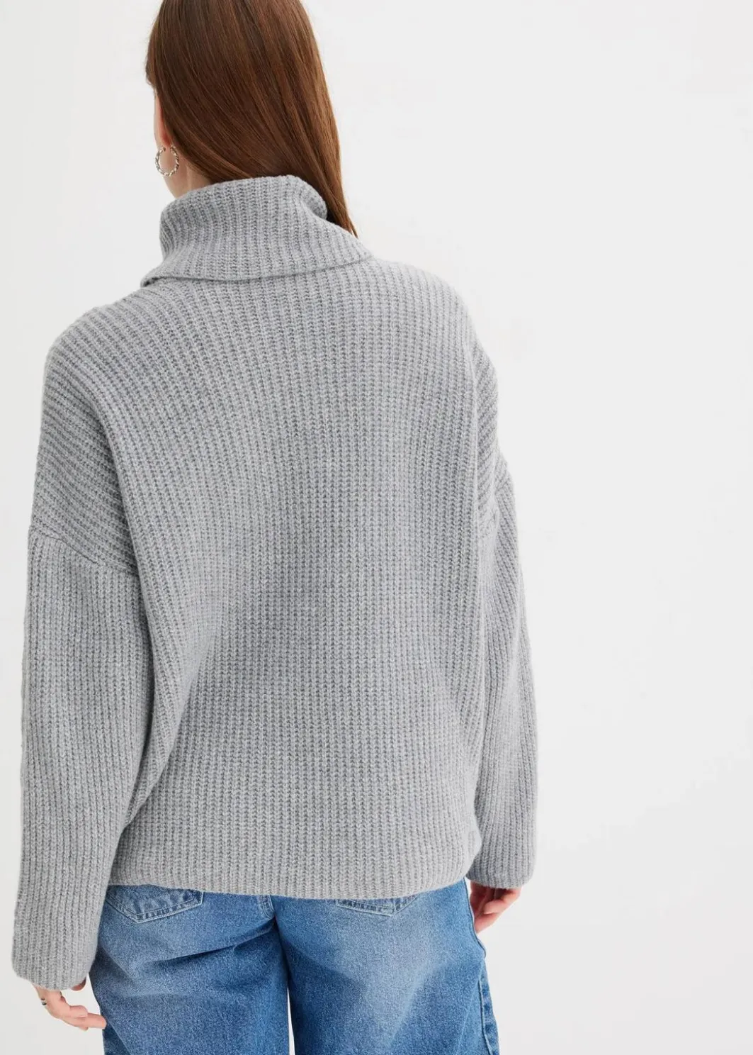 Damen bonprix Bekleidung·Umstandsmode|Bekleidung·Jeans|Gerippter Rollkragenpullover