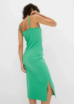 Hot Geripptes Bodycon-Kleid aus elastischem Baumwoll-Mix Damen Nachhaltigere Materialien|Kleider