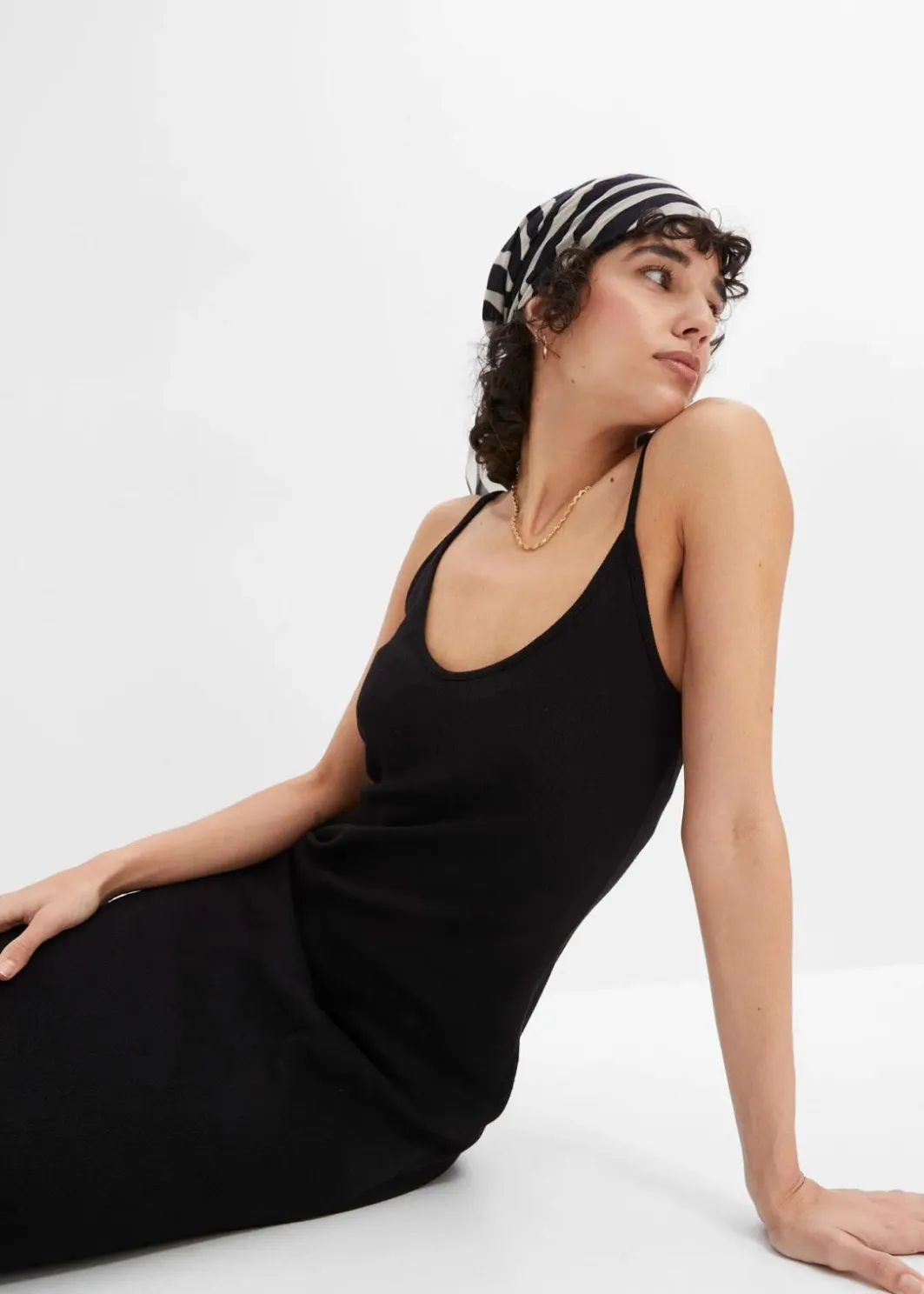Damen bonprix Bekleidung·Pullover & Strickjacken|Kleider|Geripptes Bodycon-Kleid aus elastischem Baumwoll-Mix