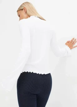 Damen bonprix Shirts & Tops|Geripptes Langarmshirt