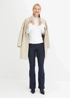 Damen bonprix Shirts & Tops|Geripptes Langarmshirt
