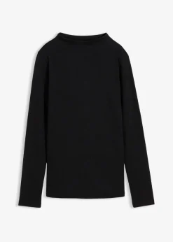 Damen bonprix Shirts & Tops|Geripptes Langarmshirt