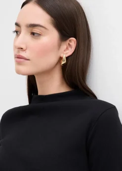 Damen bonprix Shirts & Tops|Geripptes Langarmshirt