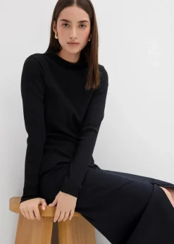 Damen bonprix Shirts & Tops|Geripptes Langarmshirt