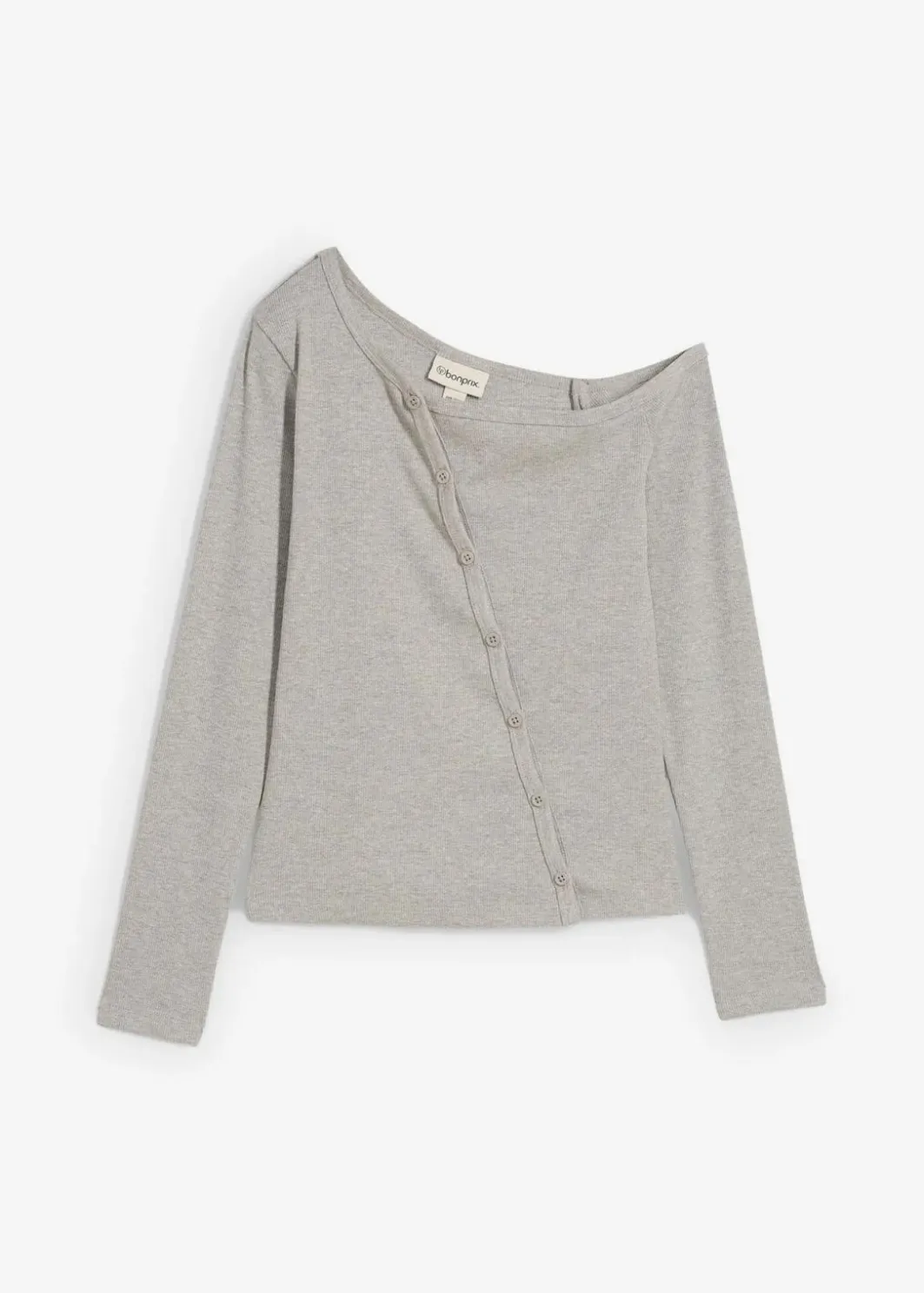 Clearance Geripptes Langarmshirt Damen Shirts & Tops|Nachhaltigere Materialien