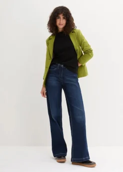 Damen bonprix Bekleidung·Röcke|Basics|Geripptes Langarmshirt aus reiner Baumwolle