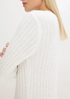 Hot Geripptes Strickkleid Damen Bekleidung·Umstandsmode|Bekleidung·Pullover & Strickjacken