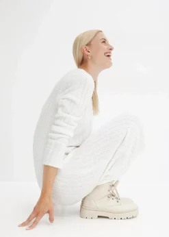 Hot Geripptes Strickkleid Damen Bekleidung·Umstandsmode|Bekleidung·Pullover & Strickjacken