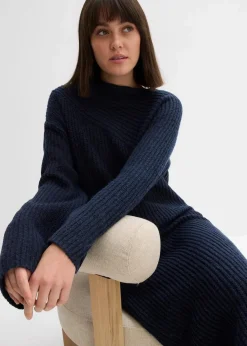 New Geripptes Strickkleid Damen Bekleidung·Umstandsmode|Bekleidung·Pullover & Strickjacken