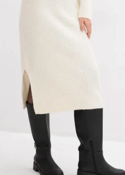 Sale Geripptes Strickkleid Damen Bekleidung·Umstandsmode|Bekleidung·Pullover & Strickjacken