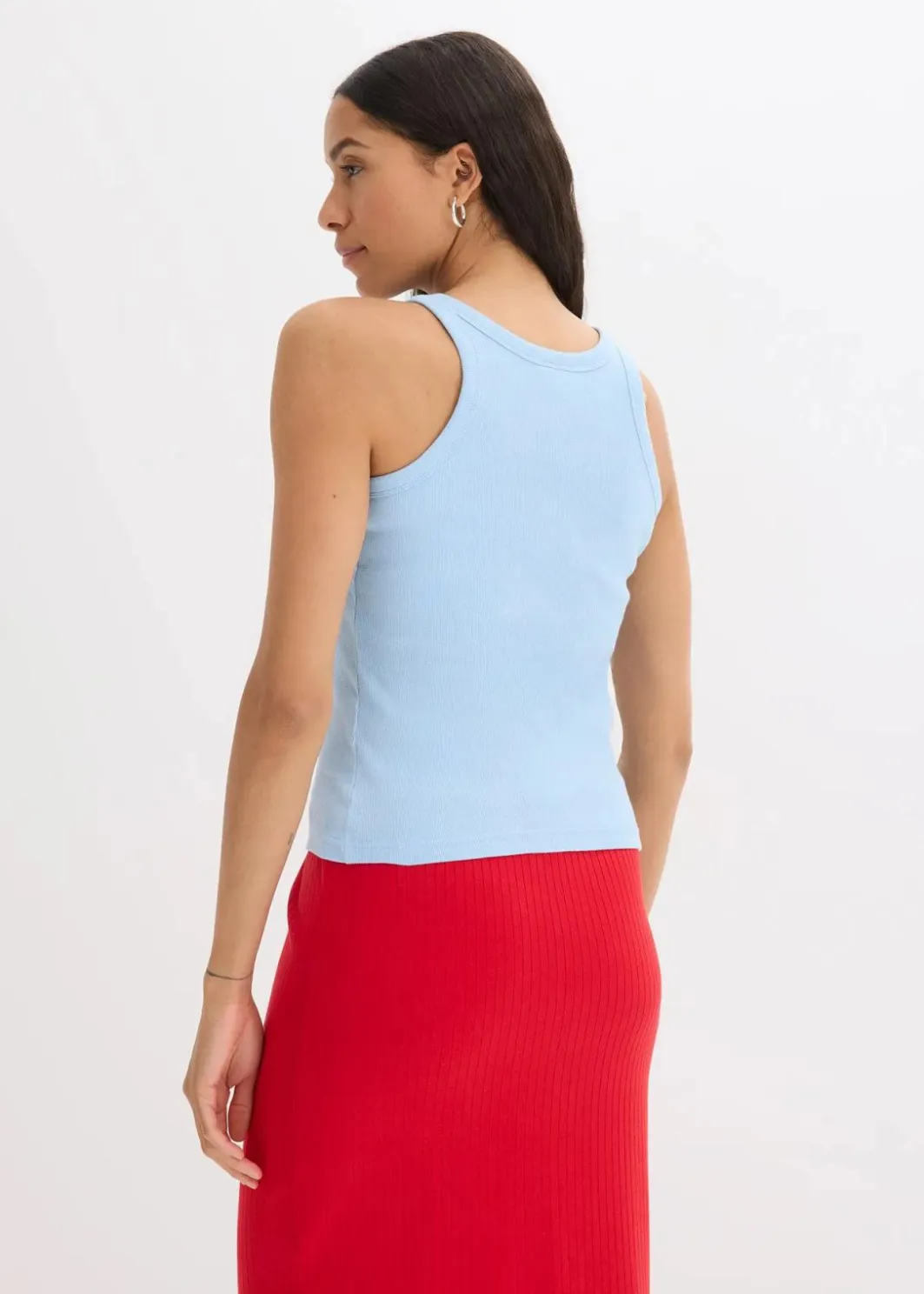 Damen bonprix Wäsche·Unterhemden|Bekleidung·Röcke|Geripptes Tanktop