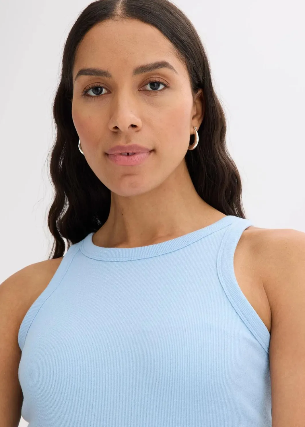 Damen bonprix Wäsche·Unterhemden|Bekleidung·Röcke|Geripptes Tanktop