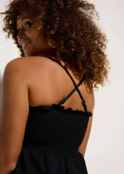 Hot Gesmokter Tankini (2-tlg.Set) Damen Tankinis|Bademode·Tankinis