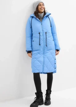 Damen bonprix Bekleidung·Hosen|Nachhaltigere Materialien|Gesteppter Funktions-Mantel mit reflektierenden Details