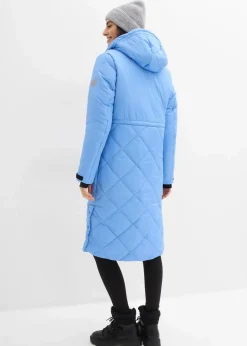 Damen bonprix Bekleidung·Hosen|Nachhaltigere Materialien|Gesteppter Funktions-Mantel mit reflektierenden Details
