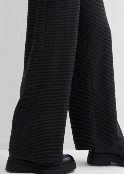 Damen bonprix Bekleidung·Kleider|Hosen|Gestreifte Jersey-Hose mit Kordelzug aus Baumwoll-Mix