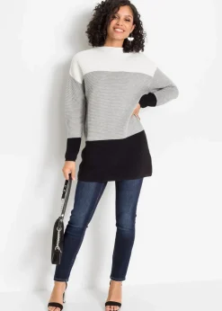 Best Gestreifter Long-Pullover Damen Bekleidung·Umstandsmode|Bekleidung·Jeans
