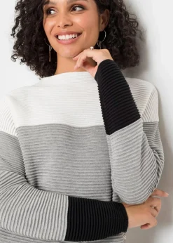 Best Gestreifter Long-Pullover Damen Bekleidung·Umstandsmode|Bekleidung·Jeans