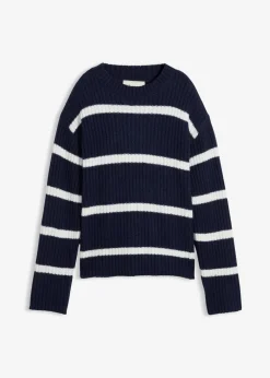 New Gestreifter Pullover Damen Bekleidung·Umstandsmode|Strickmode