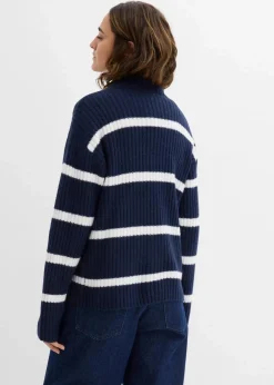 New Gestreifter Pullover Damen Bekleidung·Umstandsmode|Strickmode