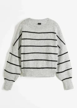Damen bonprix Bekleidung·Umstandsmode|Bekleidung·Jeans|Gestreifter Pullover im Oversized Fit