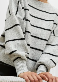 Damen bonprix Bekleidung·Umstandsmode|Bekleidung·Jeans|Gestreifter Pullover im Oversized Fit