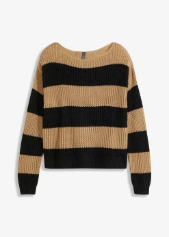 Outlet Gestreifter Strickpullover Damen Bekleidung·Umstandsmode|Bekleidung·Jeans