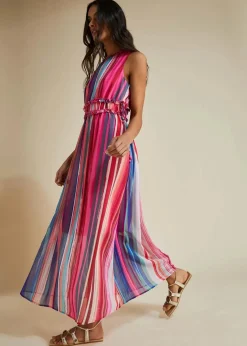 Damen bonprix Kleider|Nachhaltigere Materialien|Gestreiftes Maxikleid
