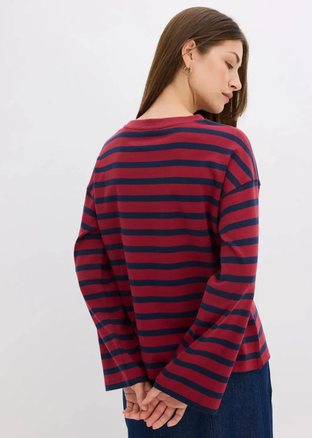 Discount Gestreiftes Shirt aus reiner Bio-Baumwolle Damen Nachhaltigere Materialien|Shirts & Tops
