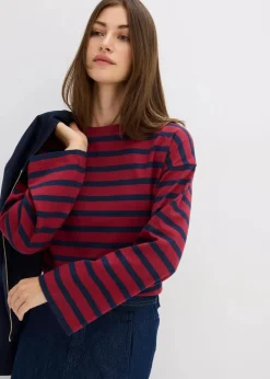 Discount Gestreiftes Shirt aus reiner Bio-Baumwolle Damen Nachhaltigere Materialien|Shirts & Tops