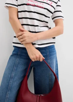 Damen bonprix Shirts & Tops|Nachhaltigere Materialien|Gestreiftes T-Shirt aus reiner Baumwolle