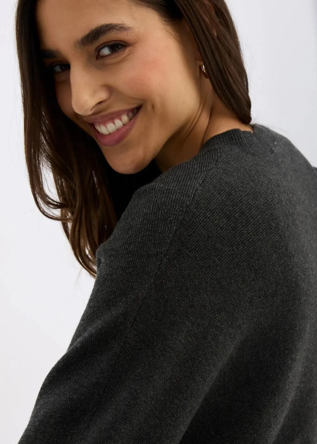 Damen bonprix Kleider|Nachhaltigere Materialien|Gestricktes Kleiderset (2-tlg. Set)
