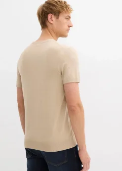 Herren bonprix Große Größen|Shirts & Polos|Gestricktes T-Shirt