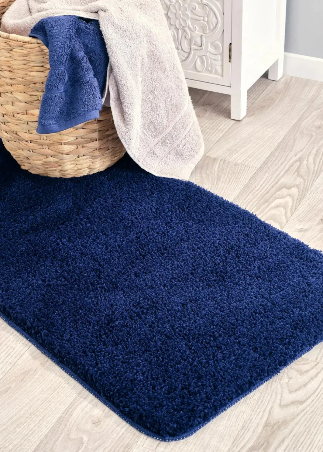 Online Getuftete Uni- Badematte mit hohem Flor Badematten