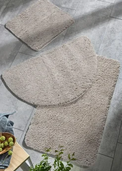 Outlet Getuftete Uni- Badematte mit hohem Flor Badematten