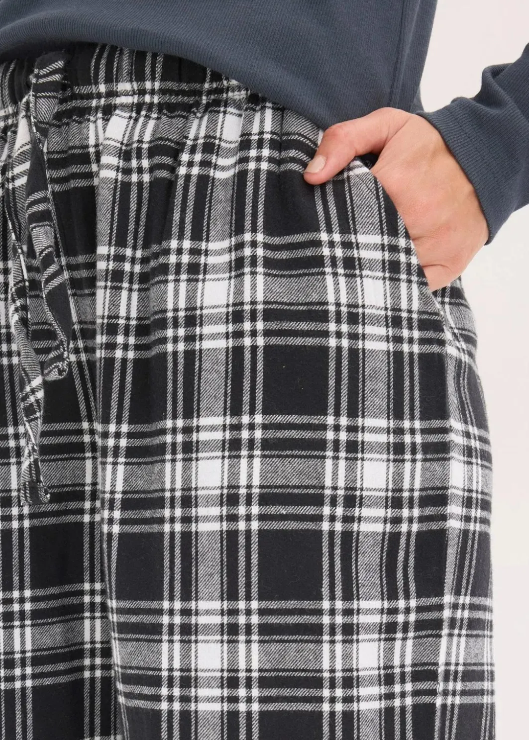 Damen bonprix Wäsche·Nachtwäsche|Nachtwäsche|Gewebte Pyjamahose aus Flanell