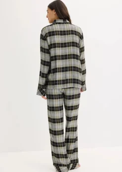 Hot Gewebter Flanell Pyjama Damen Wäsche·Nachtwäsche|Nachtwäsche